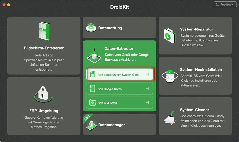 DroidKit-Daten-Extractor