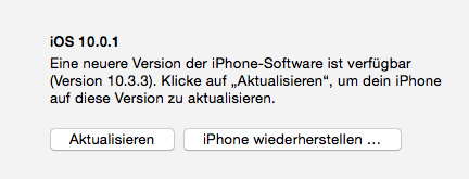 iPhone über iTunes wiederherstellen – iPhone startet nicht mehr
