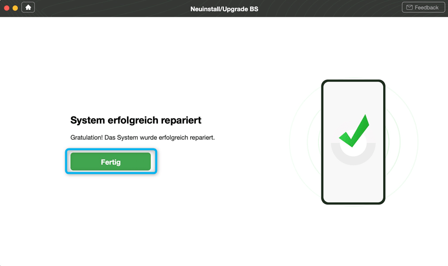 System fertig neuinstallieren
