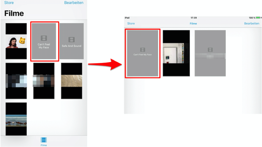 Filme und Videos schon erfolgreich von iPhone auf iPad übertragen