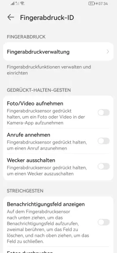 Fingerabdruck erneut Registrieren