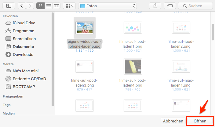Effizient! Fotos in iCloud importieren – Schritt 4