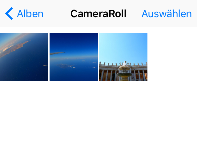 Fotos vom iPad auf iPhone 6 selektiv übertragen
