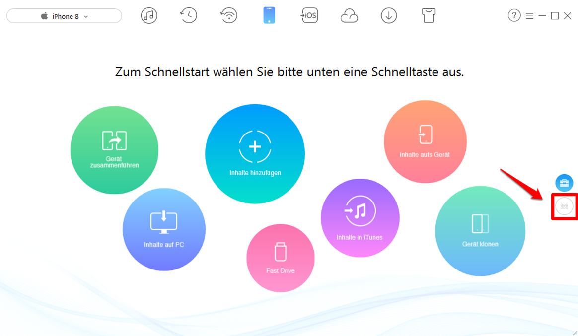 Fotos vom iPhone 7 auf PC – Schritt 1