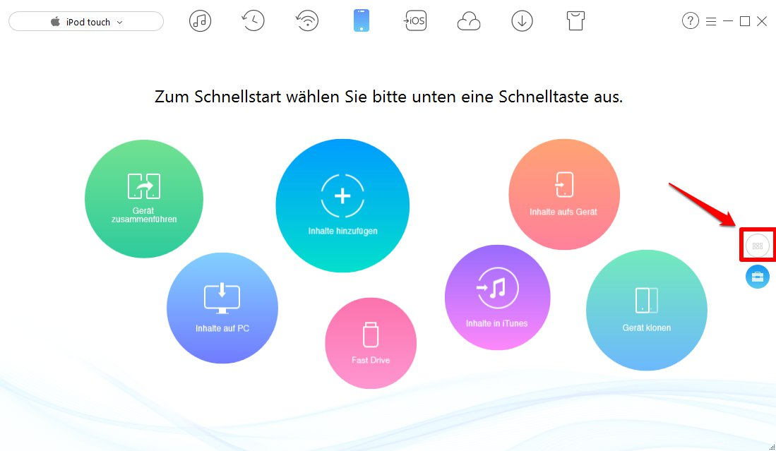 Fotos vom iPod Touch auf PC transportieren – Schritt 1