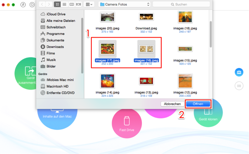 Ohne iTunes: Fotos vom MacBook auf iPhone übertragen - Schritt 2