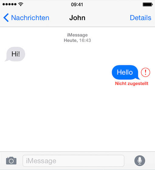 Problem von iOS 8 – Nachrichten nicht senden