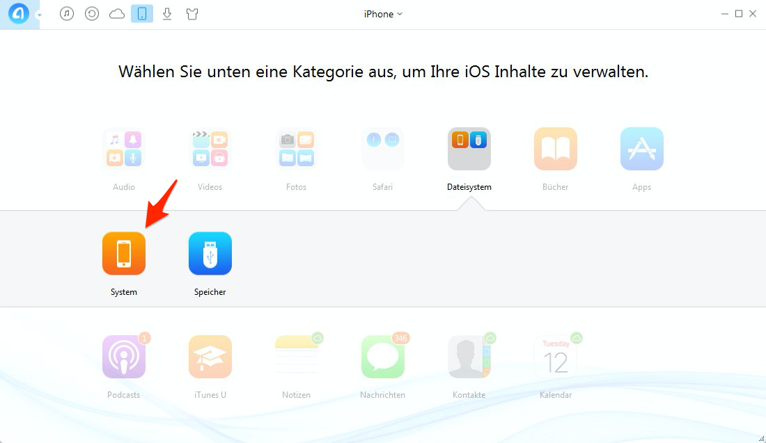 iPhone Musik hellgrau – Schritt 2
