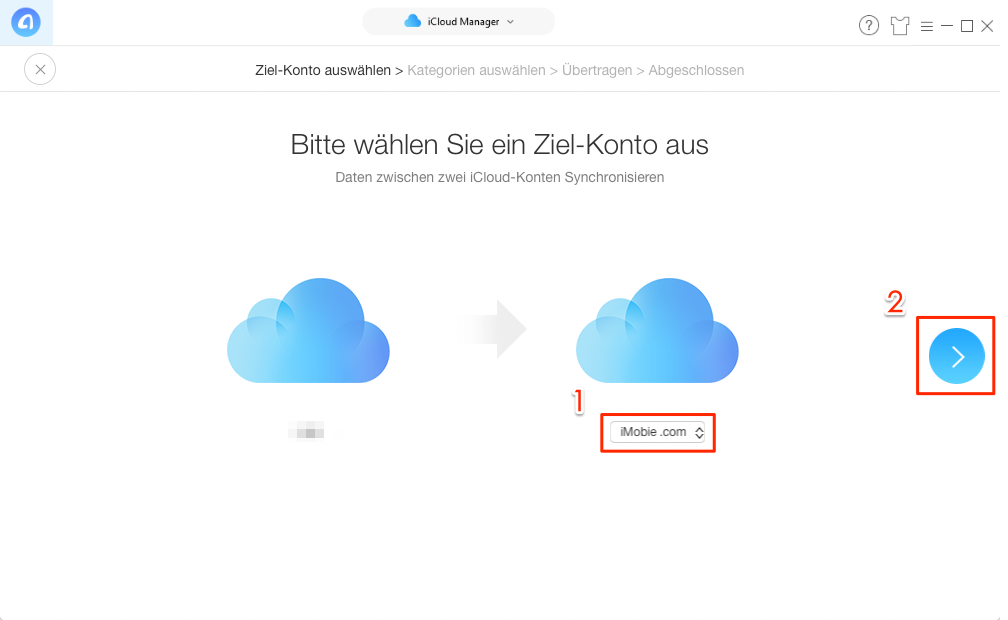 AnyTrans öffnen und iCloud Account anmelden – Schritt 1