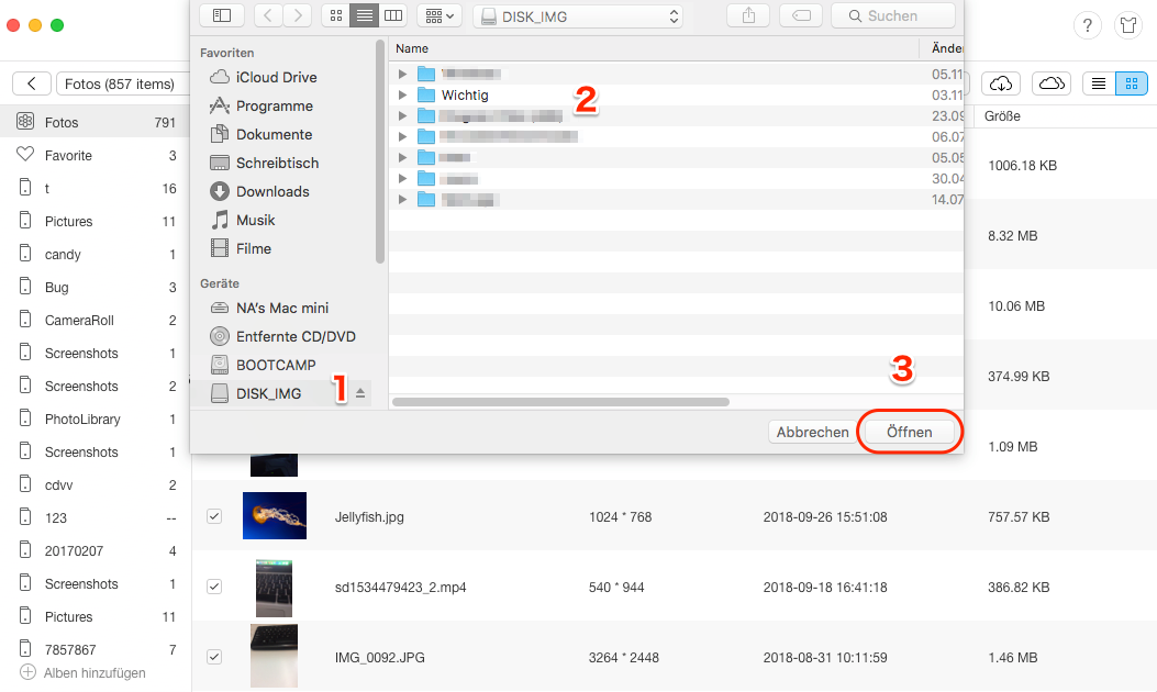 Wie kann man iCloud Fotos auf externe Festplatte speichern