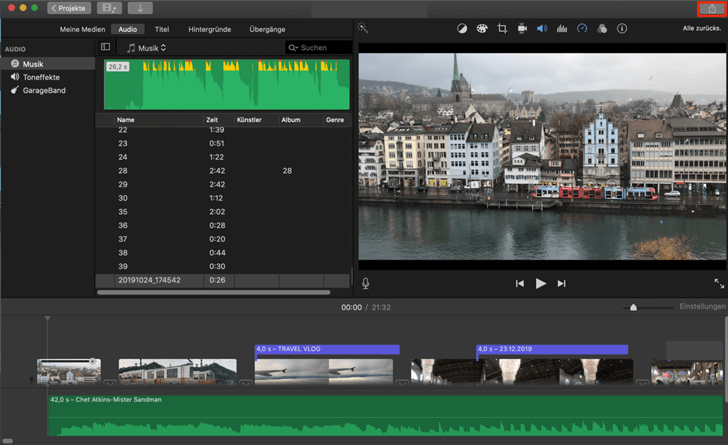 imovie-video-teilen