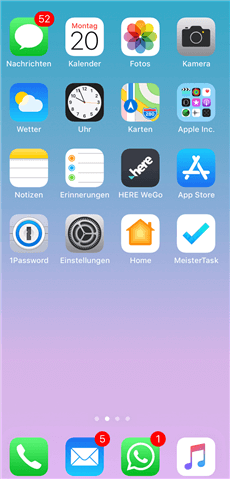 iOS 11 Dock ausblenden