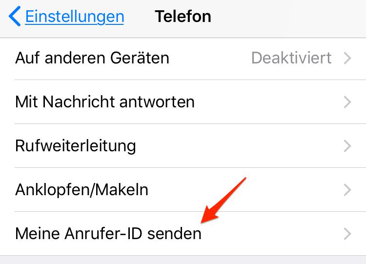 iOS 14/13.7 Anrufer ID wird nicht gesendet