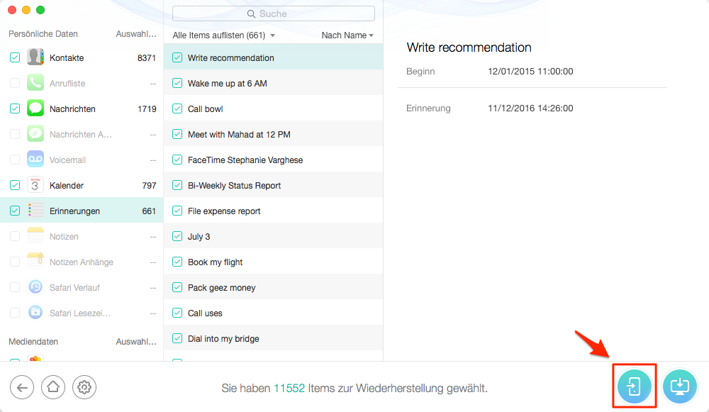 iPad aus iCloud wiederherstellen – Schritt 5