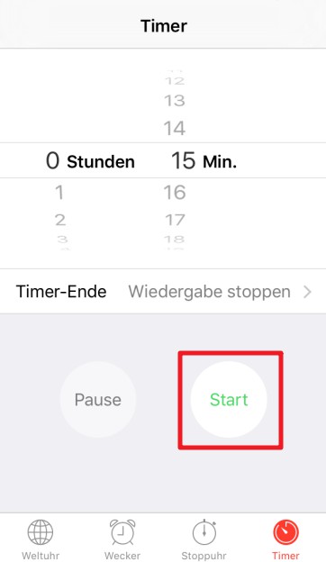 Auf iOS 12 iPad Sleep Timer erstellen