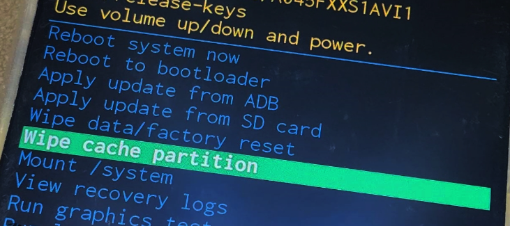 Wipe Cache Partition