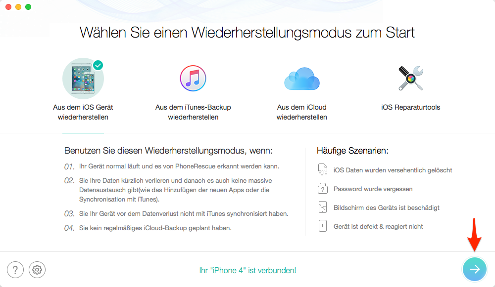 iPhone 4 an den Computer anschließen – Schritt 2