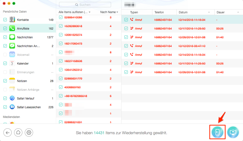 iPhone 6s wiederherstellen über iTunes – Schritt 4
