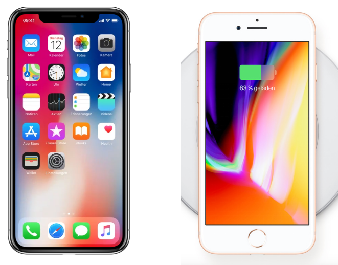 Display von iPhone x und iPhone 8 – Unterschied iPhone 8 zu iPhone X