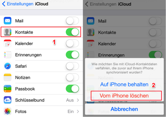iphone kontakte schnell löschen