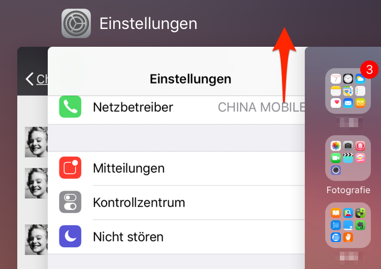 iPhone 6/6s/7/8 Akku schnell leer: App im Hintergrund schließen