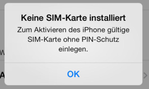 iPhone erkennt SIM-Karte nicht