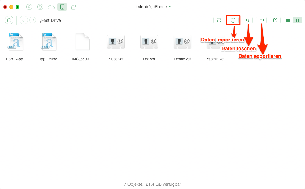 iPhone als Festplatte, ohne iTunes – Schritt 2