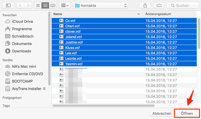 Daten mit 1-Klick importieren: iPhone USB Stick – Schritt 3