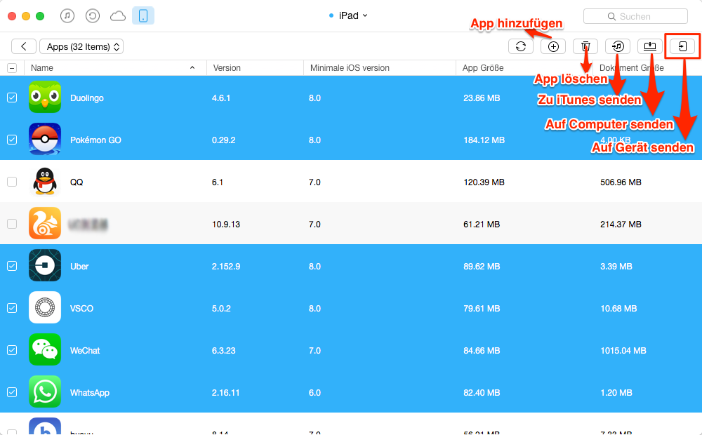 App Spielstände vom iPad auf iPhone übertragen – Schritt 6