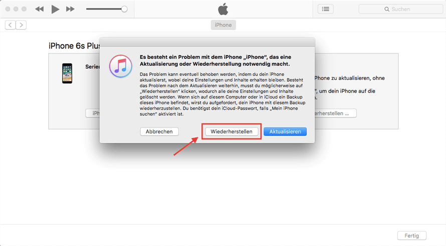 iPhone ist deaktiviert mit iTunes zu verbinden