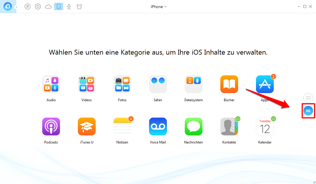iPhone Kamera Roll auf den Computer - Schritt 1