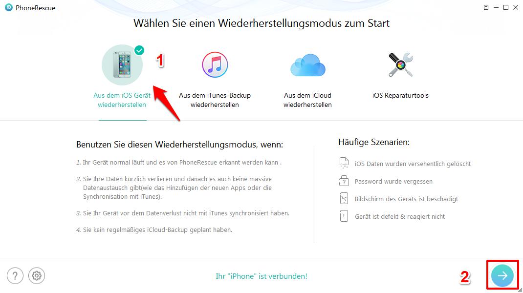 iPhone kaputt Bilder retten – aus iPhone direkt retten