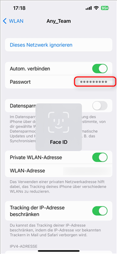 iPhone WLAN Passwort anzeigen