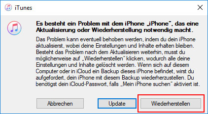 iPhone ohne Code zurücksetzen