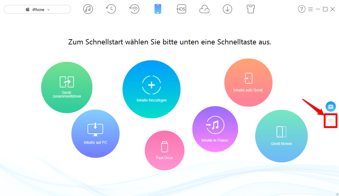 Alternative zu iTunes – Schritt 1