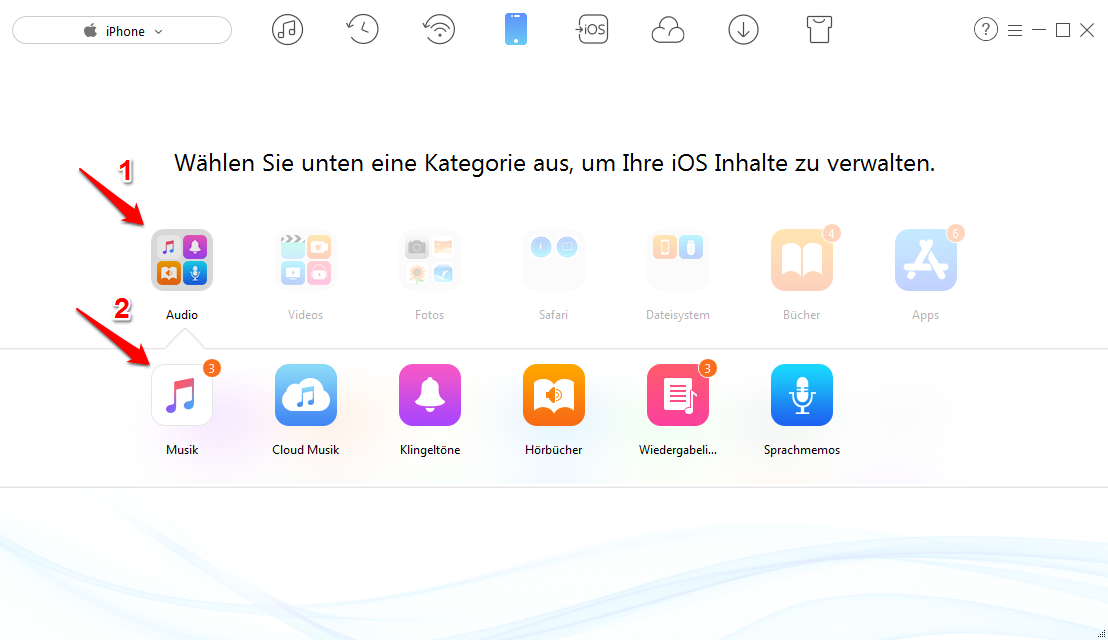 Alternative iTunes – Schritt 2