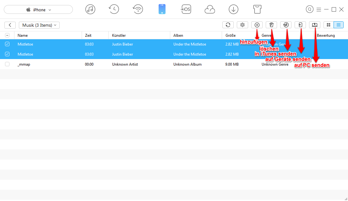 iTunes Ersatz – Schritt 3