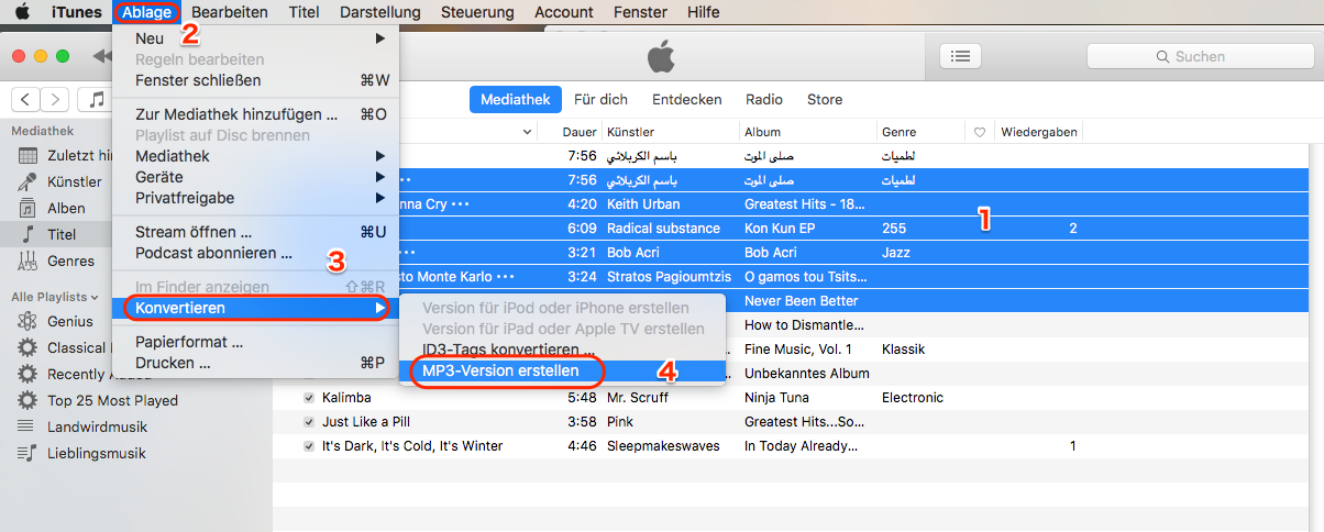 iTunes in MP3 konvertieren