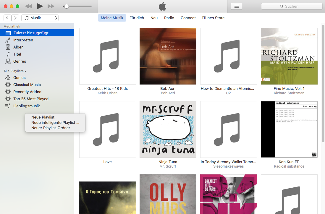 iTunes-Wiedergabeliste selbst erstellen – Schritt 5
