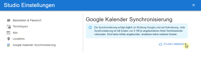 Kalender Synchronisierung aktivieren