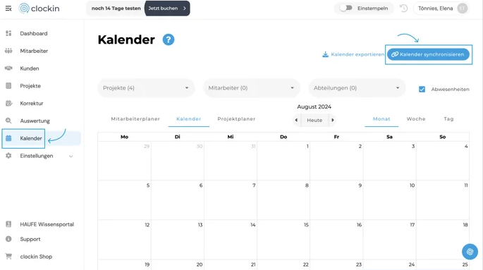 Kalender synchronisieren