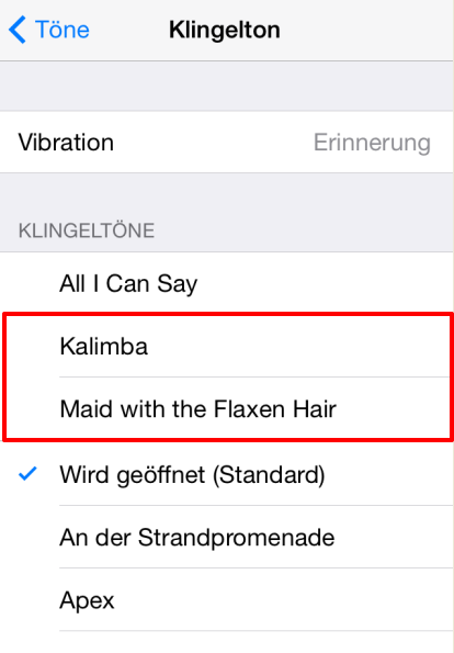 Klingeltöne vom iPad auf iPhone übertragen – auf iPhone überprüfen