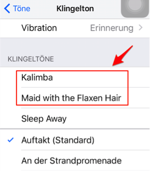 Klingelton iphone itunes