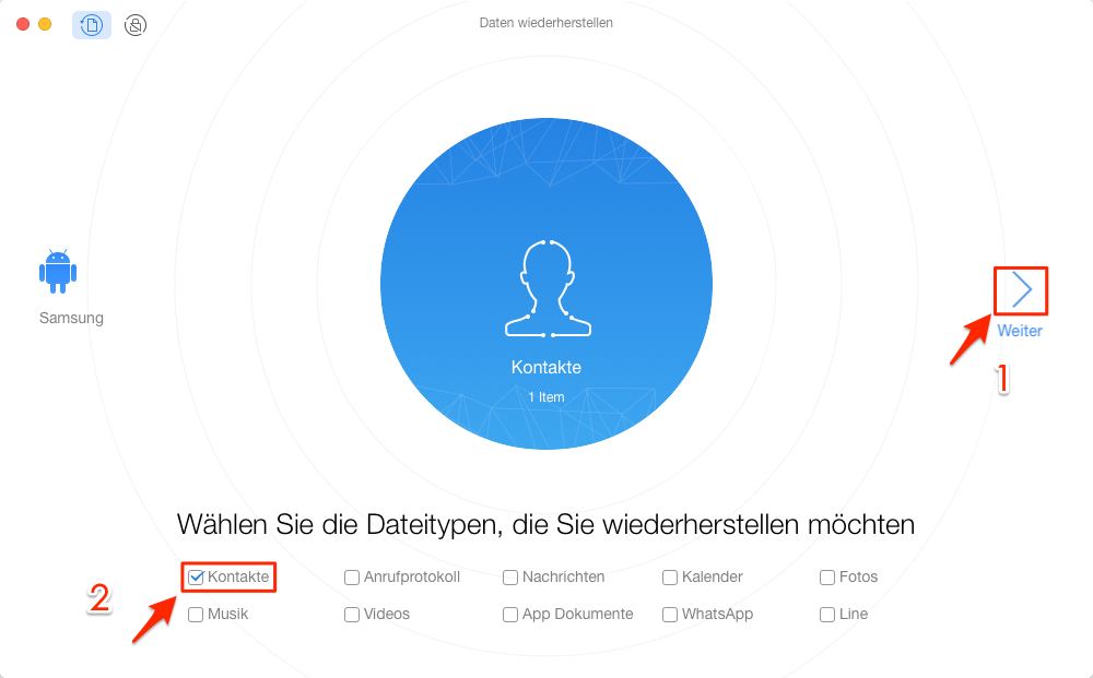 2 Wege Kontakte von Android wiederherstellen iMobie