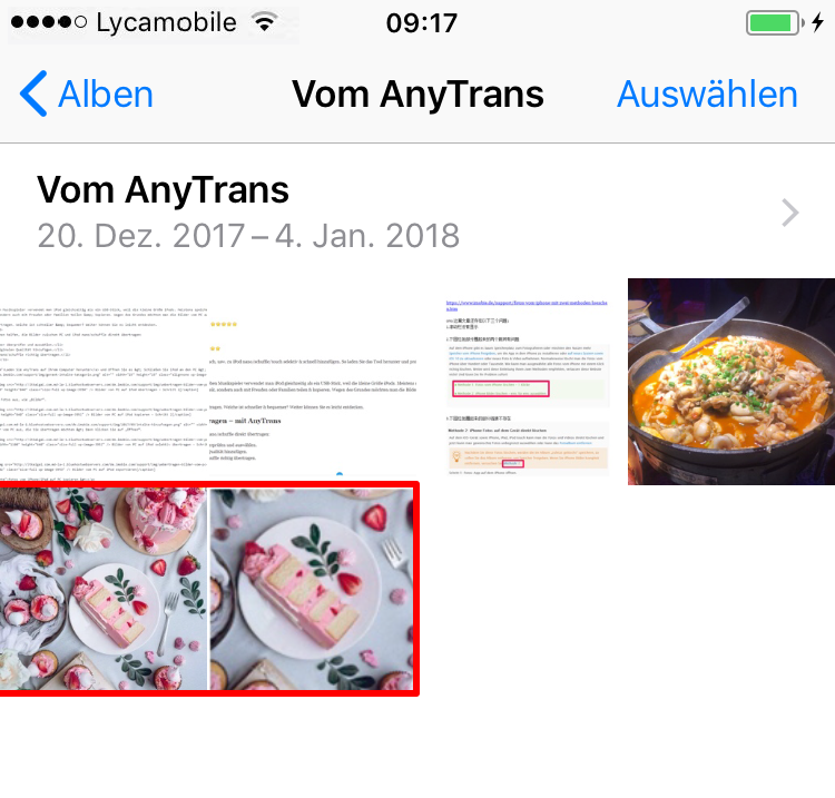 Bilder vom Computer auf iPhone übertragen