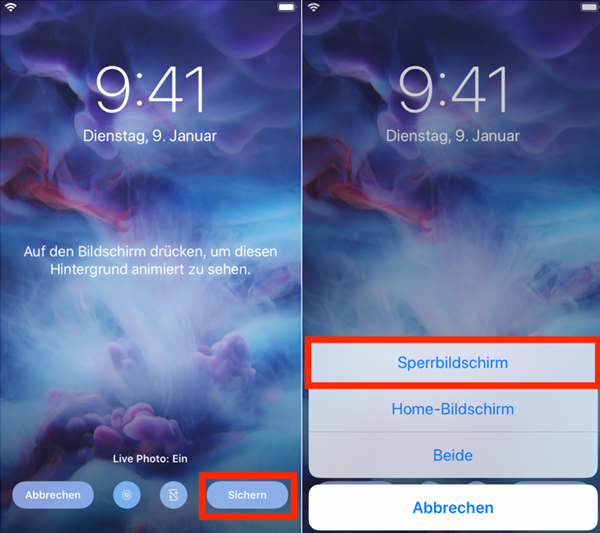 live-foto-als-sperrbildschirm