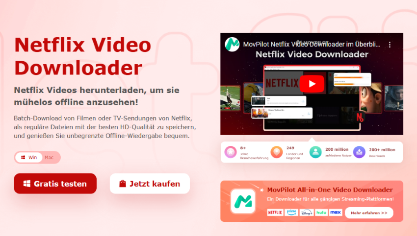 MovPilot Netflix Video Downloader