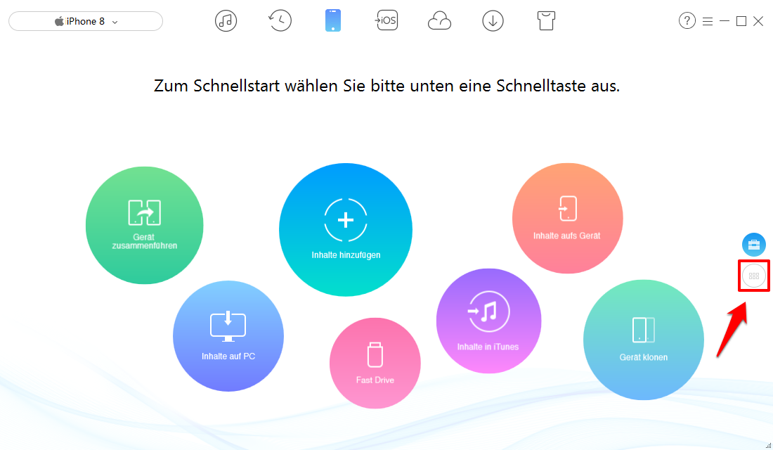 Musik auf iTunes übertragen – Schritt 2