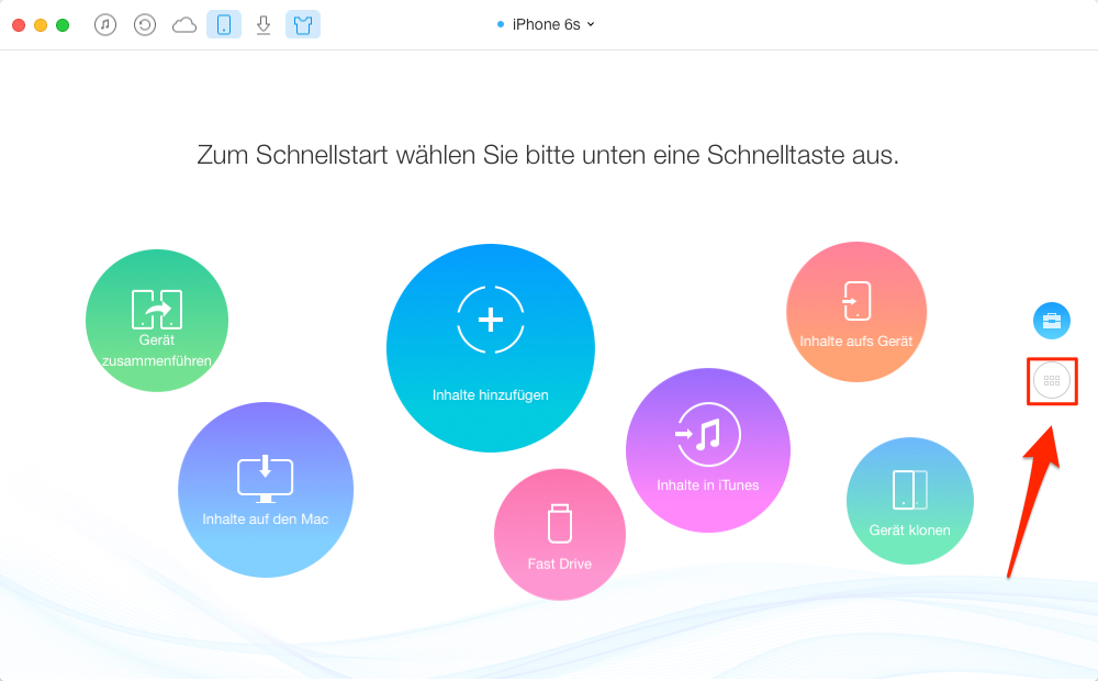 Musik vom iPhone auf iPad – Schritt 1