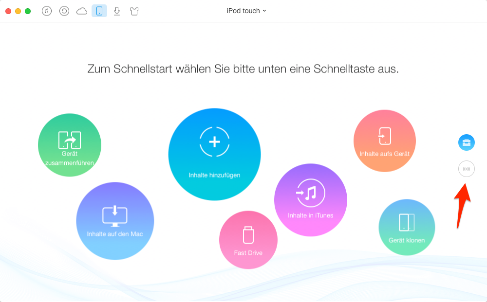 iPod Musik löschen, ohne iTunes – Schritt 1